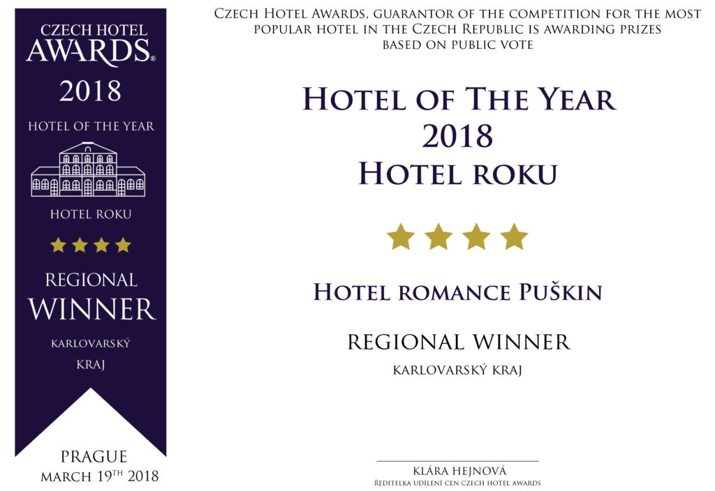 Hotel Romance was awarded as Hotel of the Year 2018